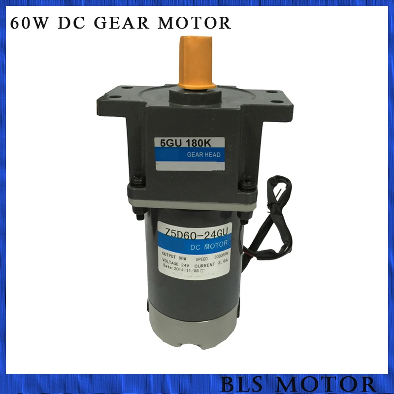 60W 24V 12v 90v dc brushed gear motor micro output shaft diameter 15mm | Обустройство дома