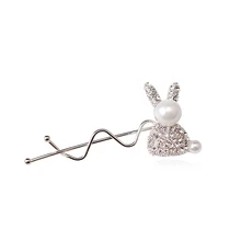 M MISM Rhinestone Hairpins Animal Rabbit Hair Pin Women Wedding Jewelry Girls Hairgrips Hair Clip For Women Hair Accessories