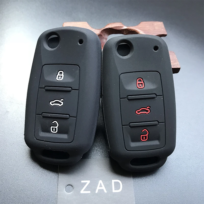 ZAD силиконовый резиновый чехол для автомобильного ключа рубашка комплект
