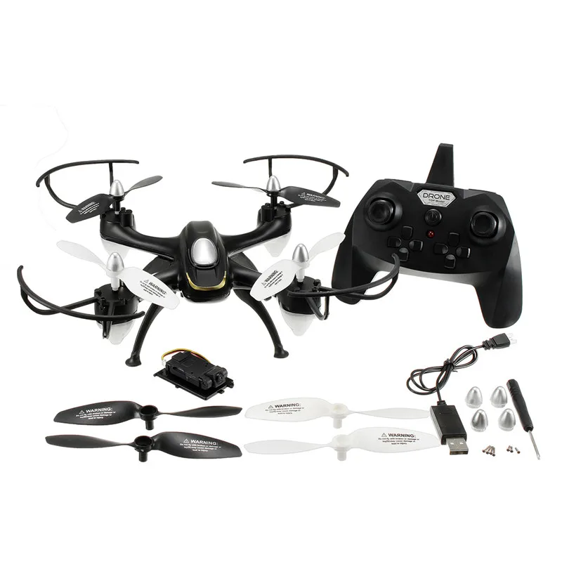 Eachine E33C 2,4G 6CH с 2-мегапиксельной hd-камерой, светодиодный беспилотный Радиоуправляемый Дрон, вертолет, игрушка RTF VS E33 E33W