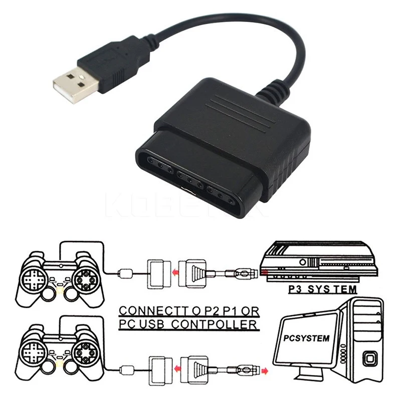 Joystick USB Adapter for PlayStation2 Controller to PlayStation3 Controller/PC Gamepad Wired