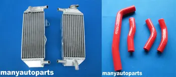 

FOR Honda CRF250R CRF 250R CRF250 2010 2011 2012 2013 full aluminum radiator with red hose