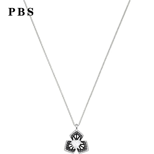 

PBS Original Copy High Quality 1:1 Exquisite Generous Necklace Platina-plated Logo Free Package Manufacturers Wholesale