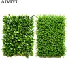 1pc artificial grass planting wall fake lawn artificial flower leaf grass flower artificial leaf family office garden decoration ► Photo 1/6