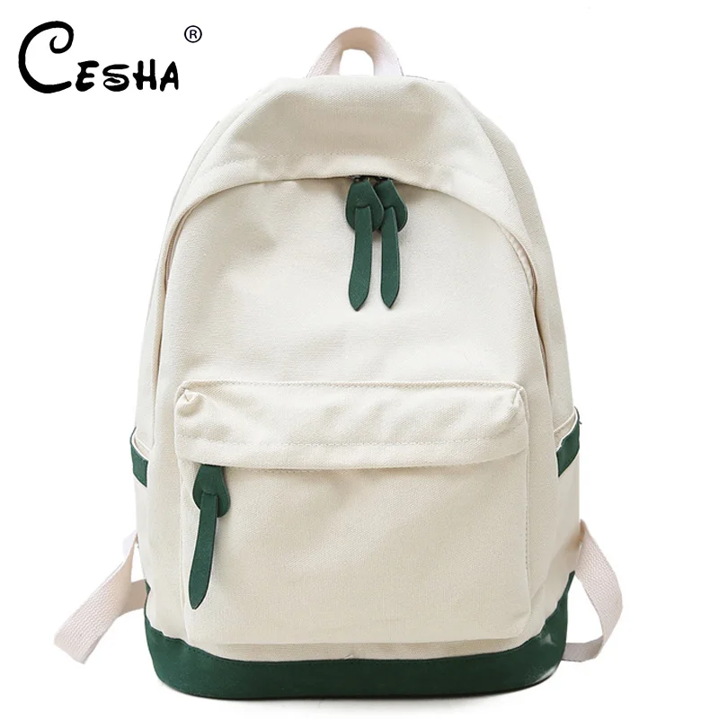 

CESHA Pretty Style Durable Canvas Women Backpack High Quality Canvas School Backpack Fashion Girls Shoulders Bag Backpack Female