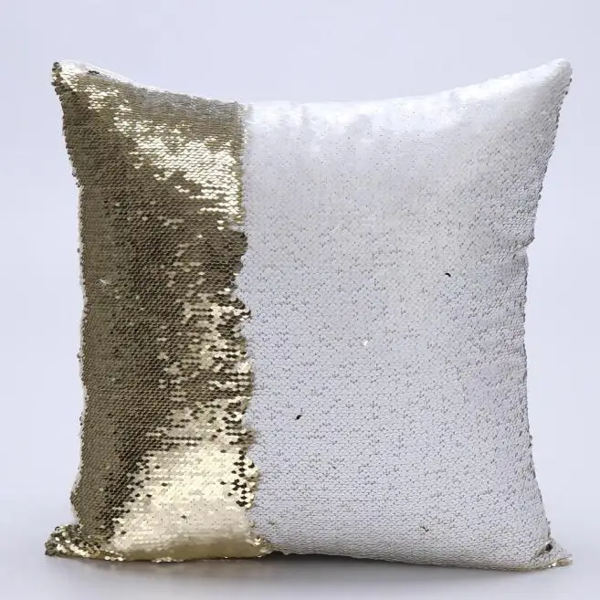 DIY Русалка подушка со стразами чехол Волшебная Подушка Чехол 40X40 см изменение цвета Двусторонняя Подушка Чехол для домашнего декора#5