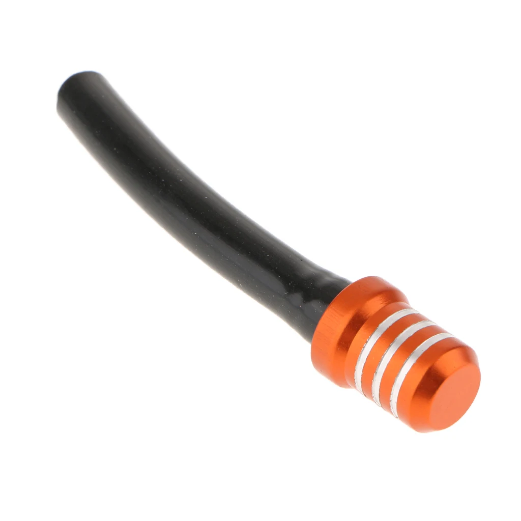 Motorcycle Dirt Bike ATV Quad Tank Gas Fuel Cap Valve Vent Breather Hose Tube CNC Aluminum + Rubber + Copper Air Vent Hose