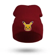 Winter Beanies For Men Women Knitted Acrylic Hats Pokemon Go Warm Pikachu hat cap skullies Touca Gorros Cappelli Tuque Femme 9