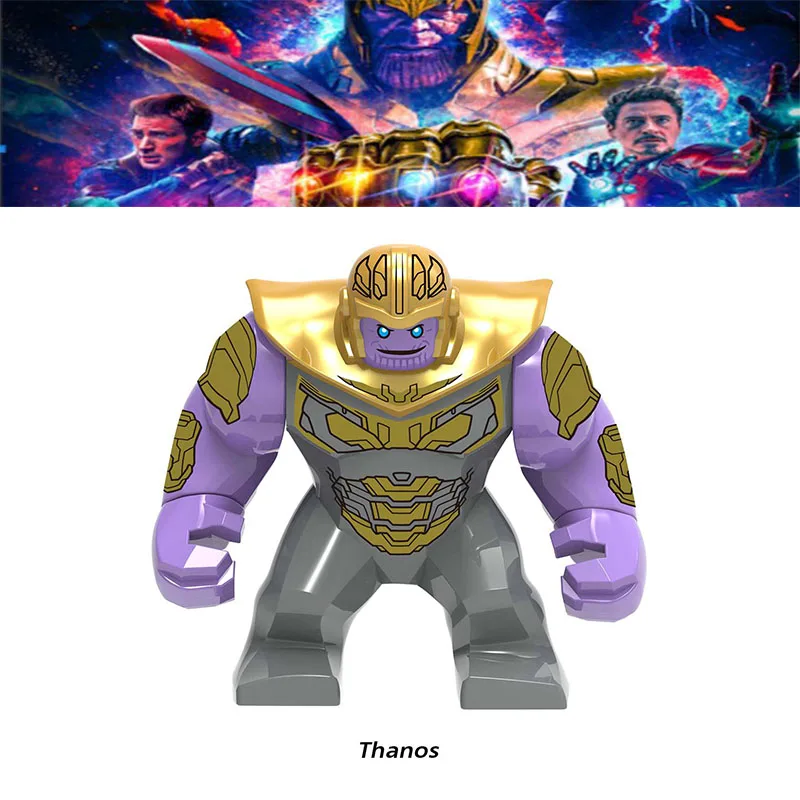 

Avengers Thanos Super hero Captain Marvel Figures Thor Ironman Venom Deadpool Hawkeye Building blocks kids gifts