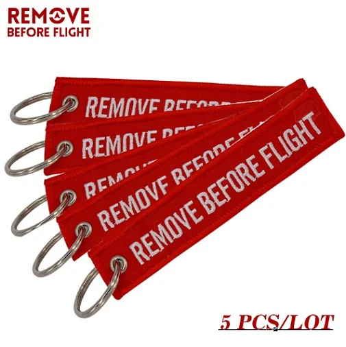12.5x2.5cm Remove Before Flight брелок для мотоциклов и автомобилей Брелок Мобильные ремни двусторонний 5 шт. ремешок для мобильного телефона - Цвет: 12.5x2.5cm