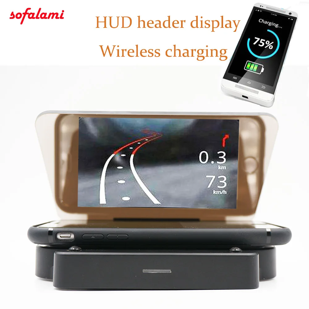 Universal Smart Cell phone Holder Mount Head Up Display