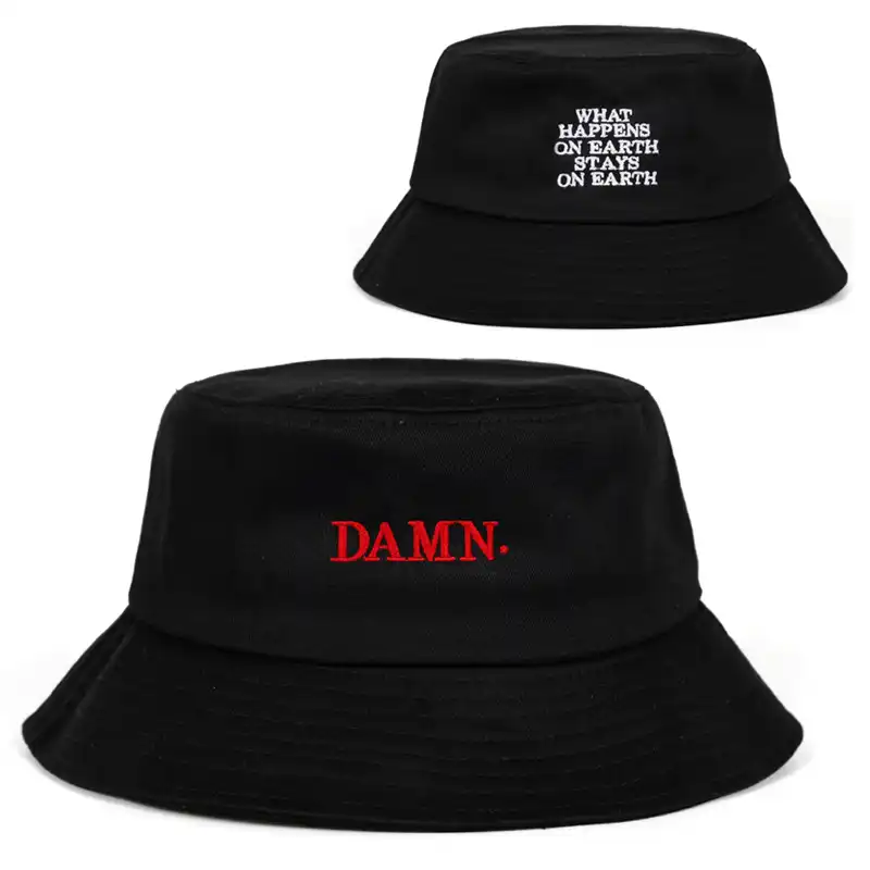 Fashion Japanese Bucket Hat for men Women Fisherman Hats black white