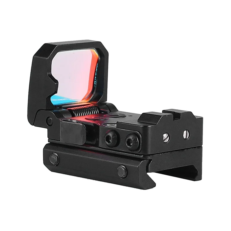 Flip Up Red Dot Sight Foldable RMR Scope w 9 Levels Brightness Holographic Reflex for Airsoft Hunting (12)