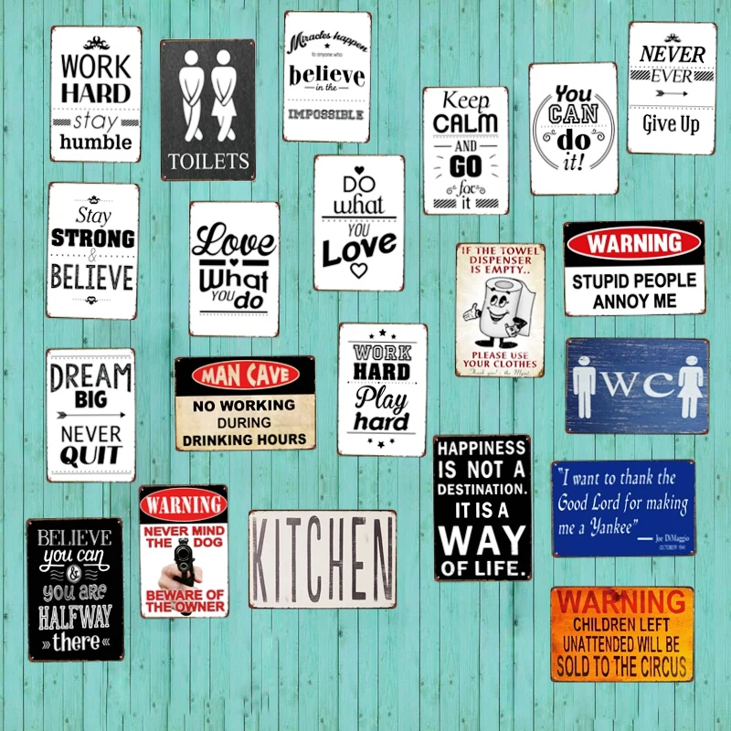 

Do What You Love Retro Metal Sign Toilets Sign Wall kitchen Apartment Home Art Vintage Decor Metal Poster 30X20CM A-3357