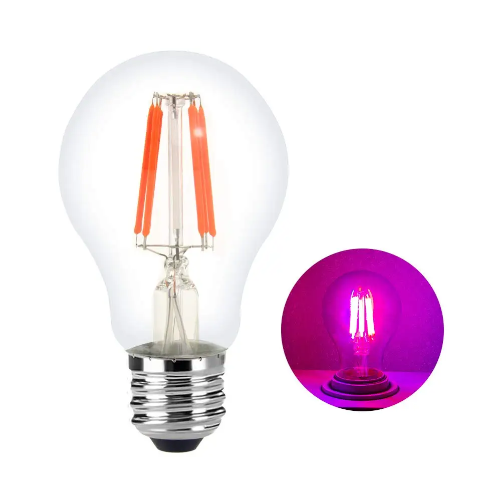 

E27 E26 A60 LED filament bulb 8W plant growth bulbs bulb lamp 110V 120V 220V 240V greenhouse plant flowering cultivation