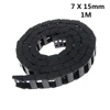 7x15mm 7*15mm L1000mm Cable arrastrar cadena Cable portador con conectores para la máquina de enrutador CNC herramientas ► Foto 1/3