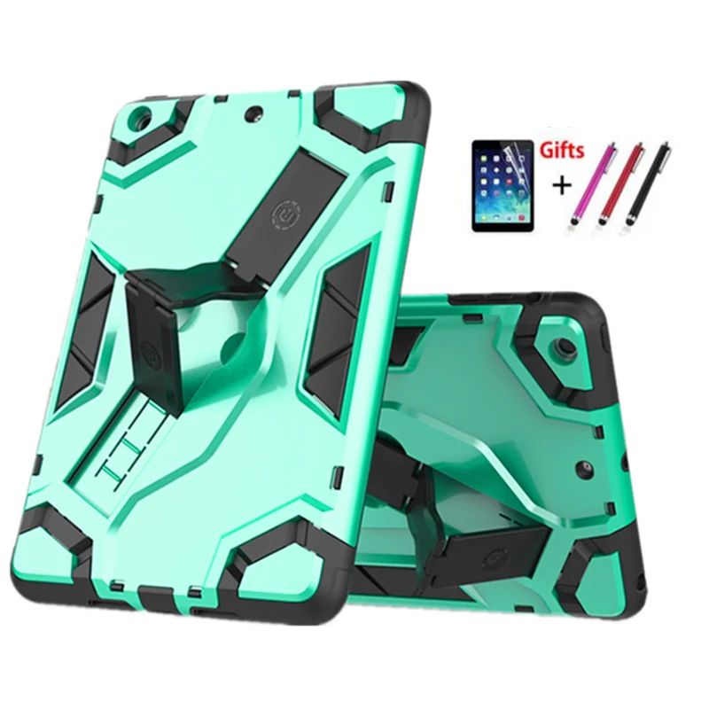 

For iPad mini2 Back hard Armor Cover for iPad mini 1 mini 2 mini 3 7.9'' Tablet Case PU+PC Heavy Duty Cases Hybrid Rugged Rubber