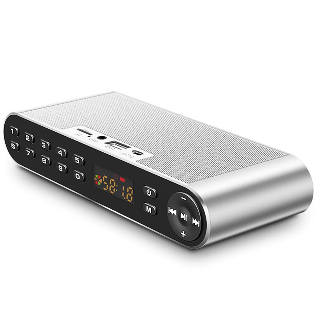 

Q8 Phone Wireless Hifi Dual Horn Portable Soundbox Bluetooth 3.0 TF Card Speaker USB Radio
