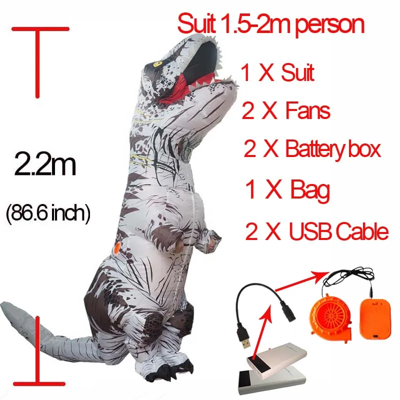 Purim Adult Men Inflatable Dinosaur Costume For Boys New Year Wonder Woman Dinosaur Rider Mascotte Fancy Dress t rex Costume (1)