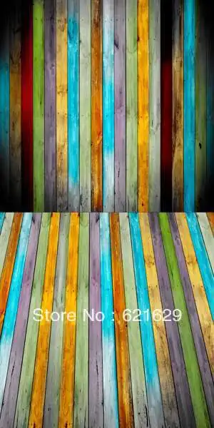 

Colored wood stripes 10'x20' CP Computer-painted Scenic Photography Background Photo Studio Backdrop DT-SL-149