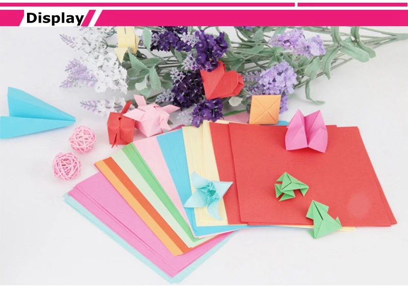 6406/6407 листов/мешок Deli 100 цветная бумага Оригами 10x 10 цветов 10x10 см 15x15 см цветная бумага для детей оригами