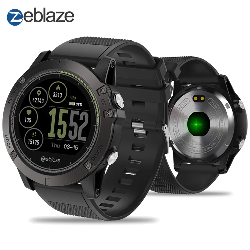Новый Zeblaze VIBE 3 HR ips Цвет Дисплей спортивные умные часы монитор сердечного ритма IP67 Водонепроницаемый Смарт-часы Для мужчин для IOS и Android