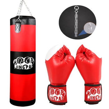 

100cm Training Fitness MMA Fighter Boxing Bag Hook Hanging Bag Sport Sand Punch Punching Bag Sandbag Saco Boxeo