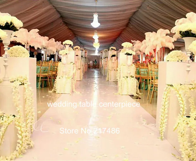 

Wedding Road Lead Flower Shelf white iron Table Stand for Wedding Centerpiece Decoration Flower Vase Column