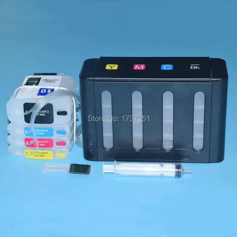 

4 color Continuous ink supply system for HP 10 11 for HP Designjet 100 110 70 printer with ARC Chip
