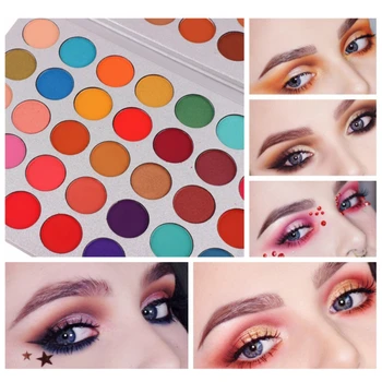 

Beauty Glazed 63 Colors Nude Shining Eyeshadow Palette Makeup Glitter Pigment Smoky Eye Shadow Pallete Waterproof Cosmetics