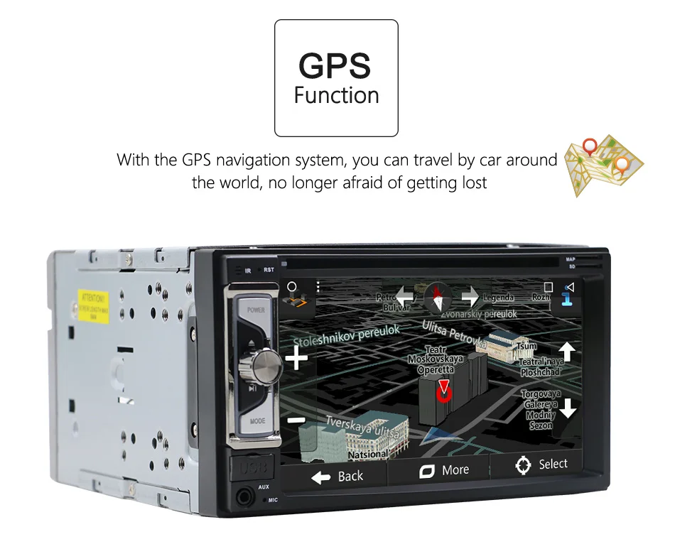 Cheap Eunavi Universal 2 Din Android 8.1 Car DVD Player Radio Stereo System 2din GPS Navigation WiFi Bluetooth Touch Screen 1024*600 4