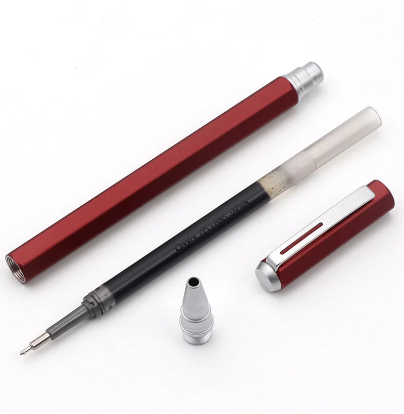 Pentel гелевая ручка BLN665D быстросохнущая металлическая ручка для деловых подписей офисная низкогравитационная Подарочная коробка 0,5 мм