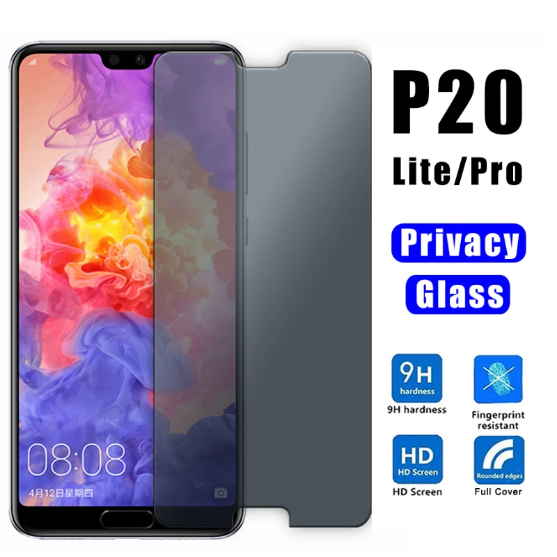 Защитное стекло для huawei p 20 light AntiSpy Peeping huawai p20 pro lite Защитная пленка экрана на P20lite |