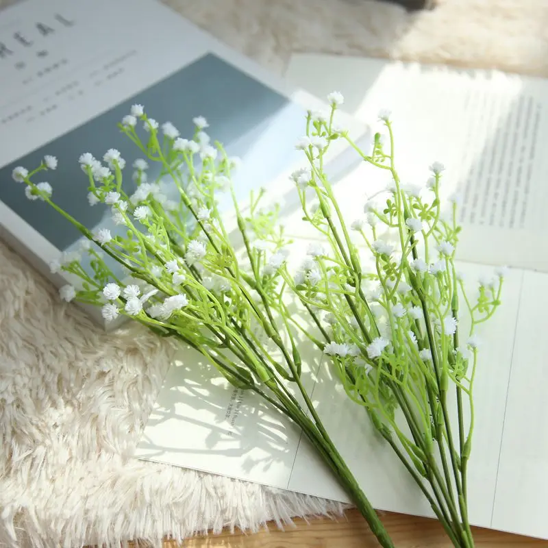 Фото Искусственный цветок Gypsophila beam украшение для дома гостиной сада свадьбы ручная Искусственный цветок Gypsophila beam украшение для дома гостиной сада свадьбы ручная