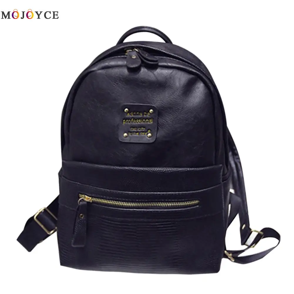 

New Design Leather Backpack Women Backpacks For Teenage Girls School Bags Black Brand Vintage Backpack Mochilas Mujer