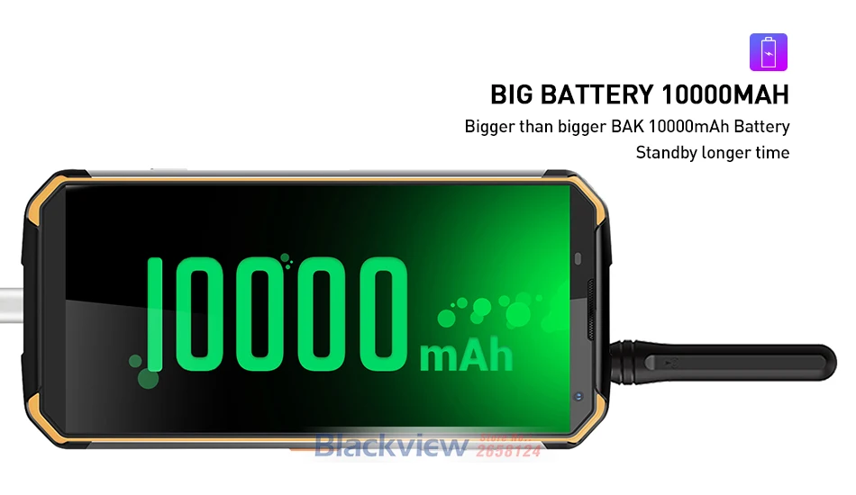 Blackview BV9500 Pro 5," 18:9 10000 мАч IP68 водонепроницаемый смартфон 6 ГБ 128 Гб Беспроводная зарядка глобальная версия мобильного телефона