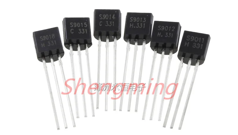 100 шт. S9011 S9012 S9013 S9014 S9015 S9018 К-92 NPN PNP