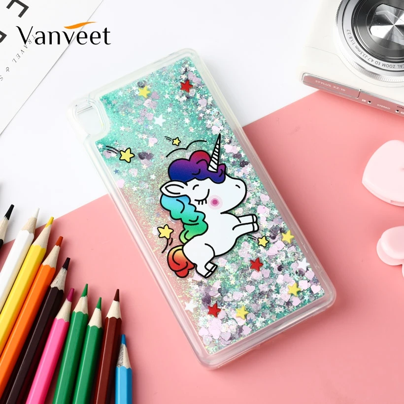 

Vanveet Soft Cases For Sony Xperia XA XA1 Case Unicorn For Sony XA XA1 Glitter Case For Sony Xperia Z6 Cover Dynamic Liquid Capa