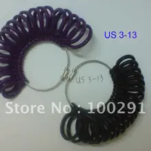 Черный/Фиолетовый US 3-13(включает в себя половину размера) Plstic кольцевой фильтр оправка подгонка под палец