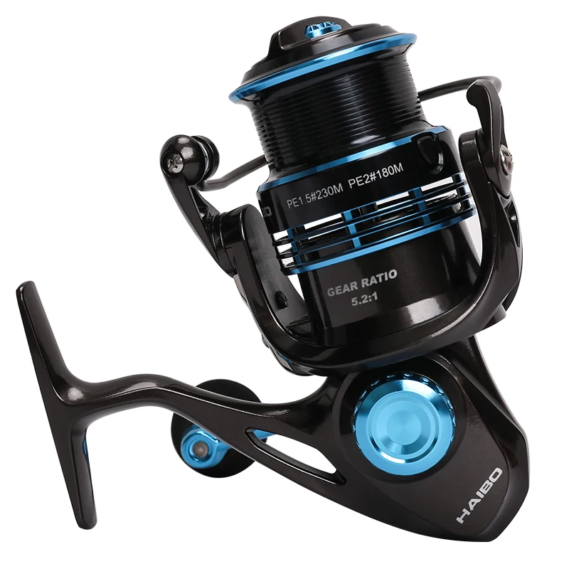 

Haibo Spinning Fishing Reel 5000/6000/7000/8000 Series Distant Wheel Metal Spool Carp Fishing Reels Coil 6.5kg Drag 6 +1BB Pesca