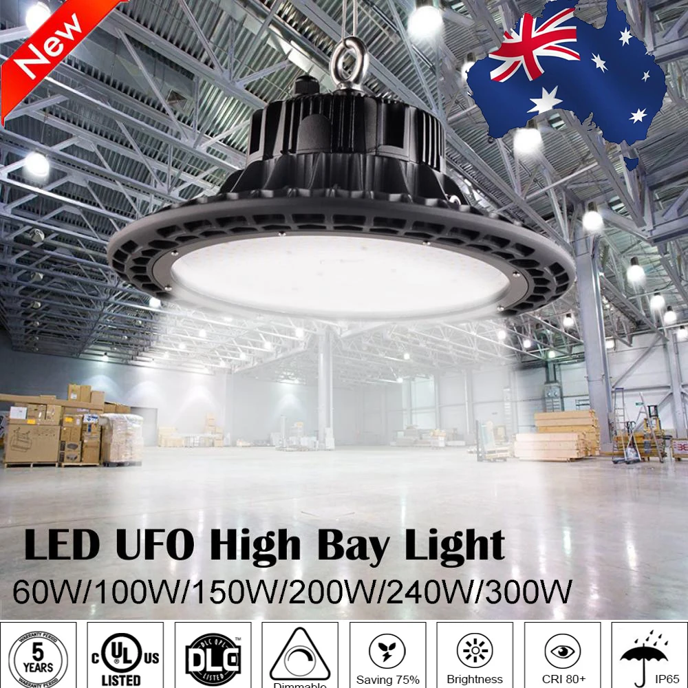  DLC 240W ufo led high bay Lighting 5000K 31200lumens Industrial Lighting Indoor Lighting Workshop L - 32984950317