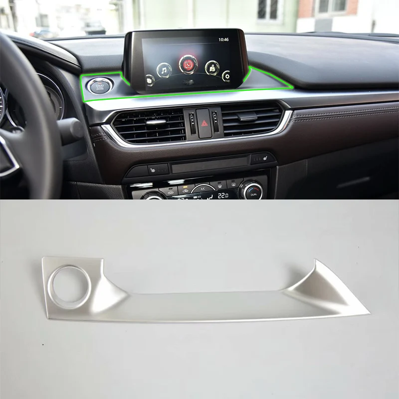 

ABS Plastic Chromium car body kits Navigation frame Car Styling For MAZDA 6 2017