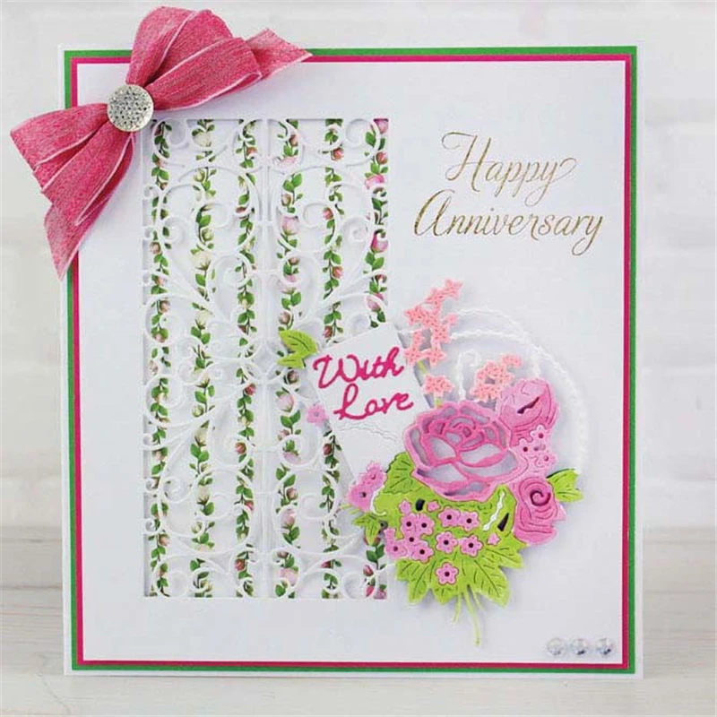 

Naifumodo Rose Flower Metal Cutting Dies for Scrapbooking Craft Dies Embossing Die Cuts Card Making Stencils DIY for New 2019