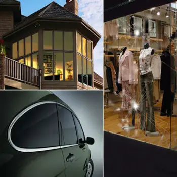 

1.52x20m/Roll Clear Protective 4mil Vinyl Window Glass Wrap Shatterproof Security Film