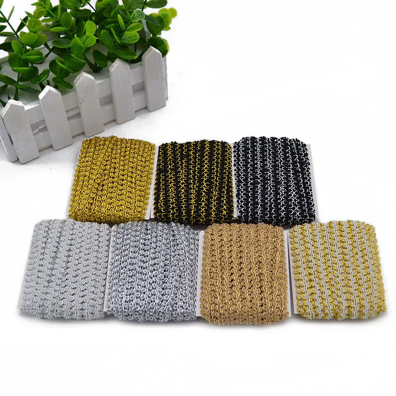 

5 Meters Crochet Braided Lace Trim Fabric Vintage Nylon Ribbon Rope Cords DIY Handmade Sewing Craft Dress Garment Accessories 8Z