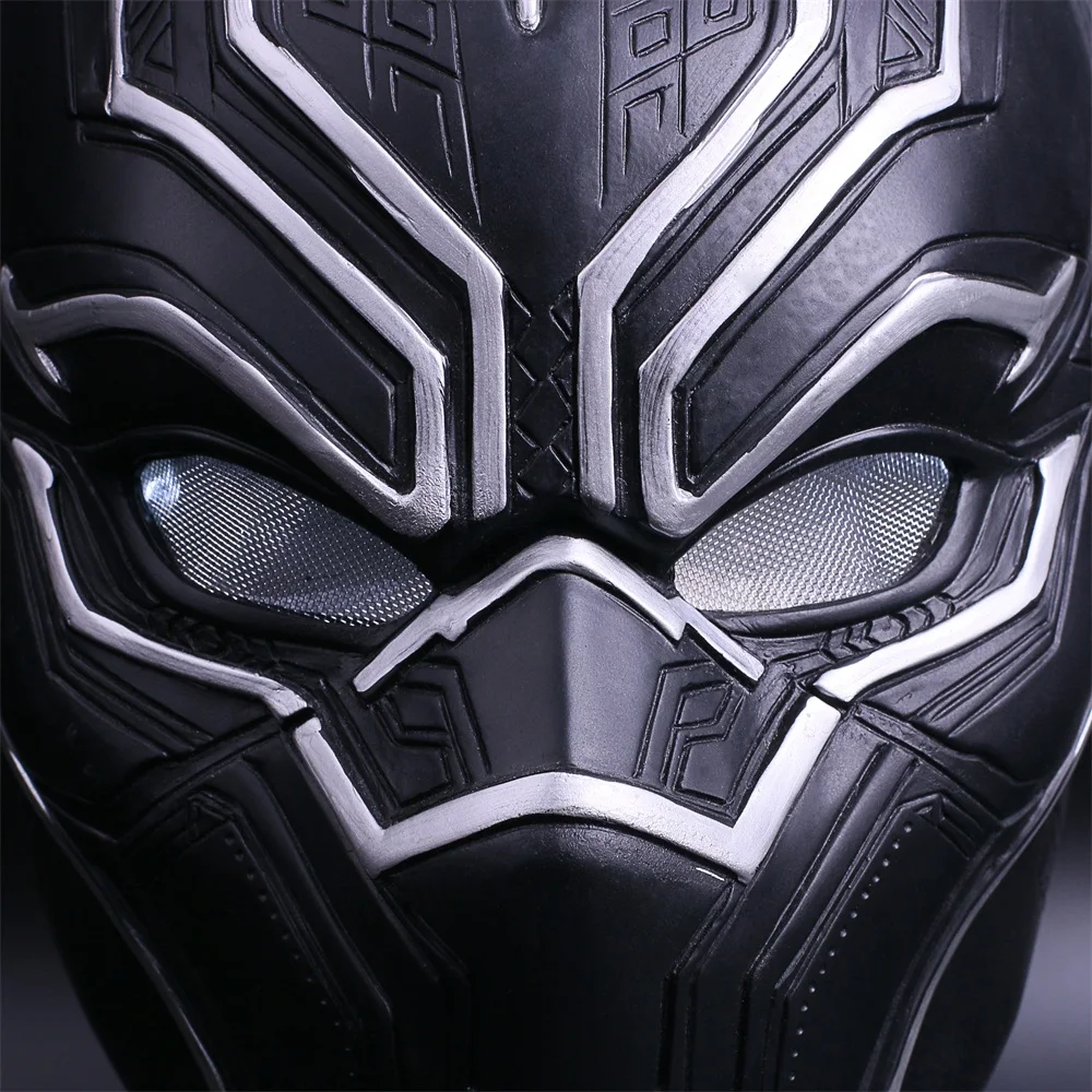 2017 New Captain America Helmet Black Panther Helmet  Civil War Cosplay Mask  Halloween Party Prop (10)