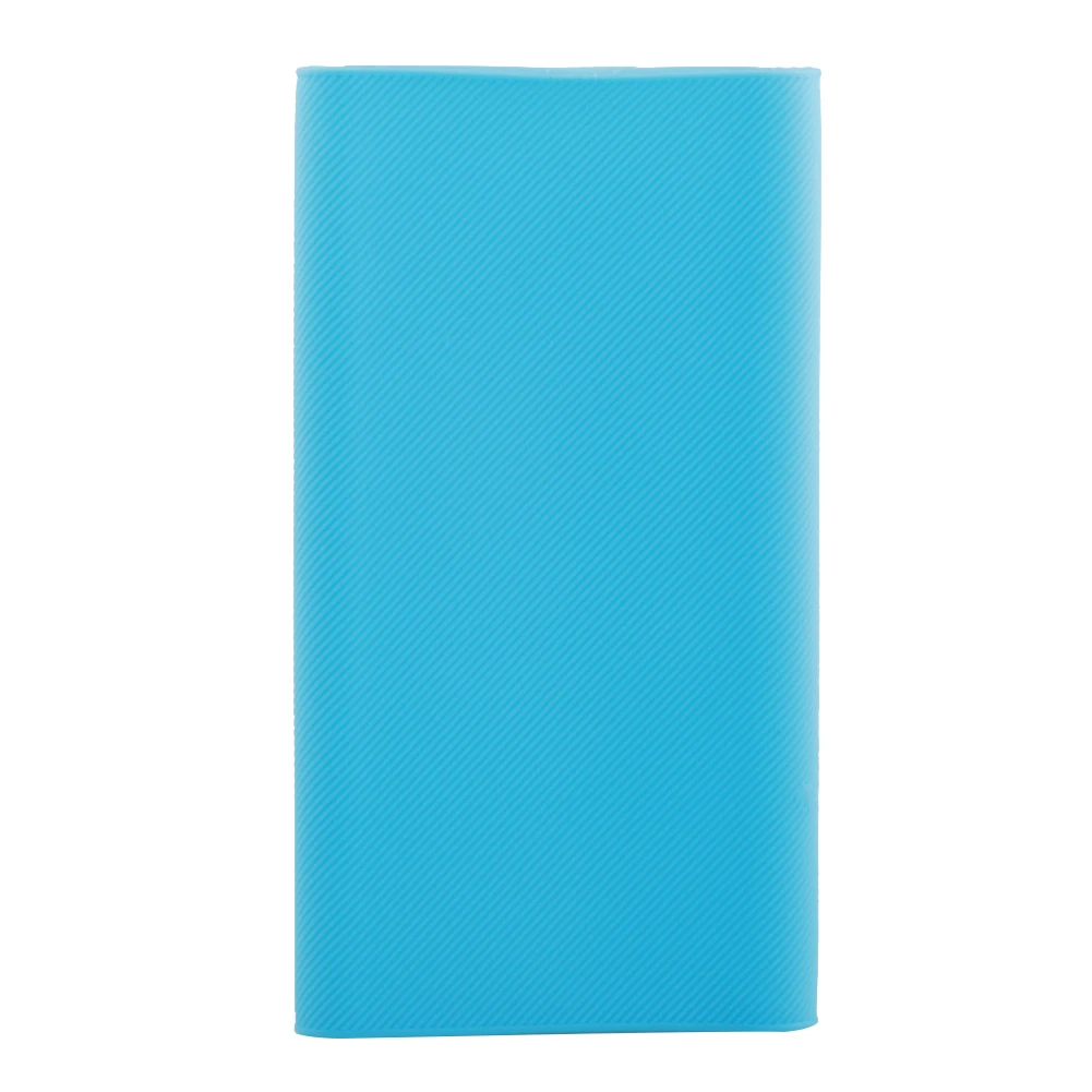 Портативный Силиконовый внешний аккумулятор чехол Внешняя батарея, крышка для 10000mAh Xiaomi power Bank - Цвет: Blue