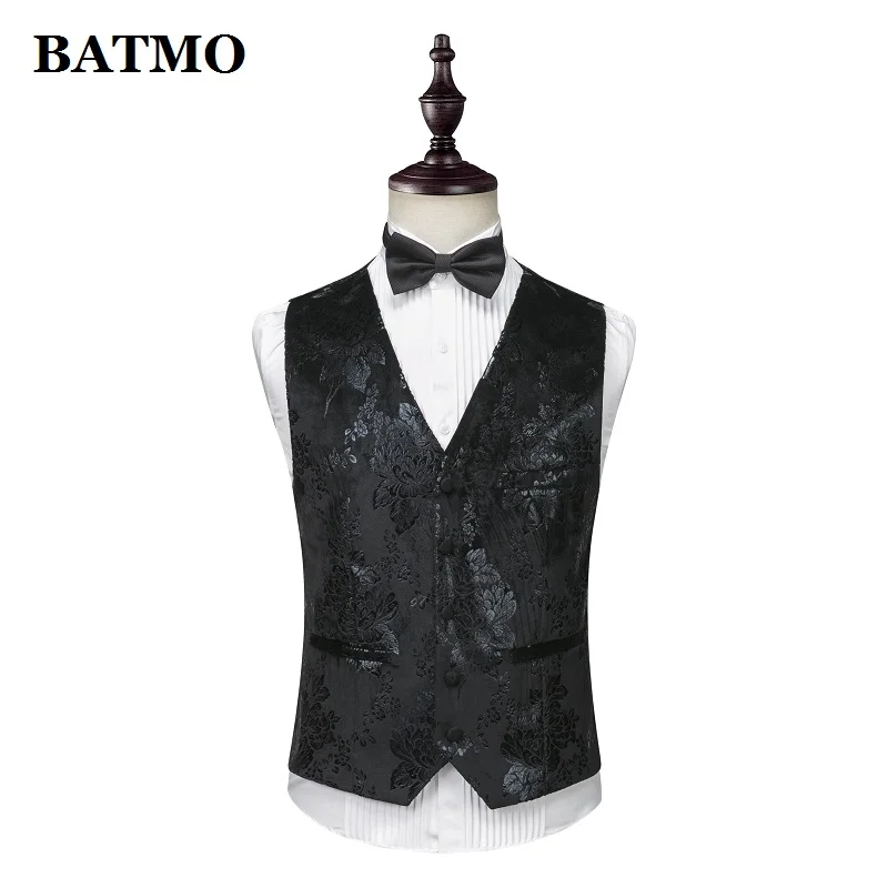 BATMO Новое поступление, модные повседневные мужские пиджаки с цветочным принтом, мужские свадебные платья, куртки+ брюки+ жилет, XZ303