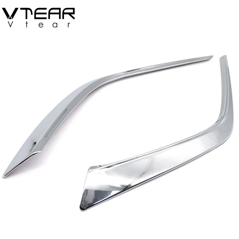 Vtear для Mazda CX 3 CX3 2019 2020 передние противотуманные фары рамка бровей отделка ABS хром