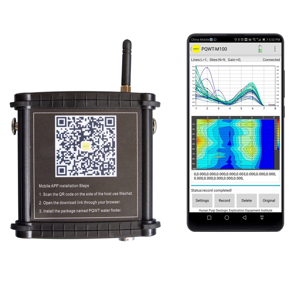 US $770.40 PQWT M100 100 meters mobile underground water detector fresh water detector